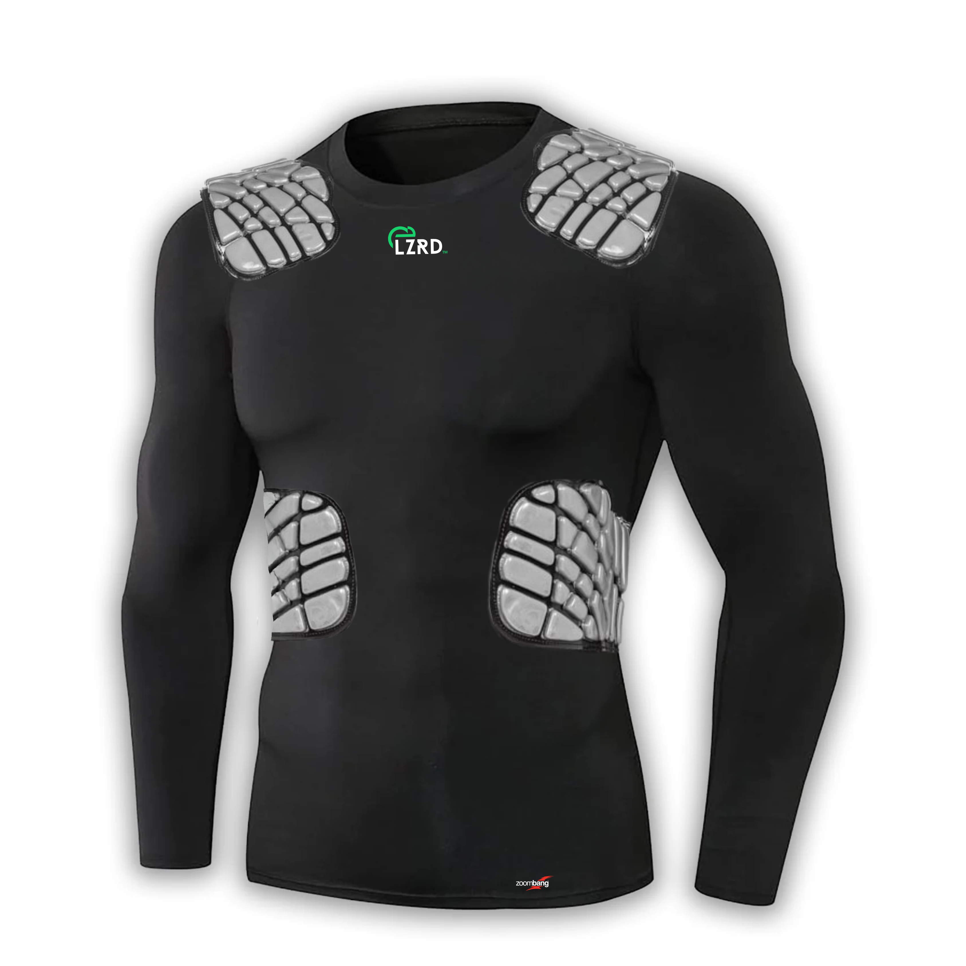 LZRD Padded Compression Grip Shirt - powered by Zoombang